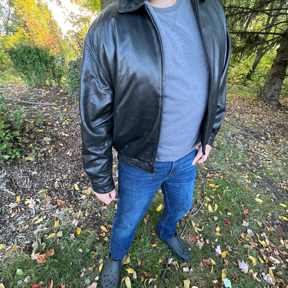 Men’s Ambition New York Leather Jacket 2XL